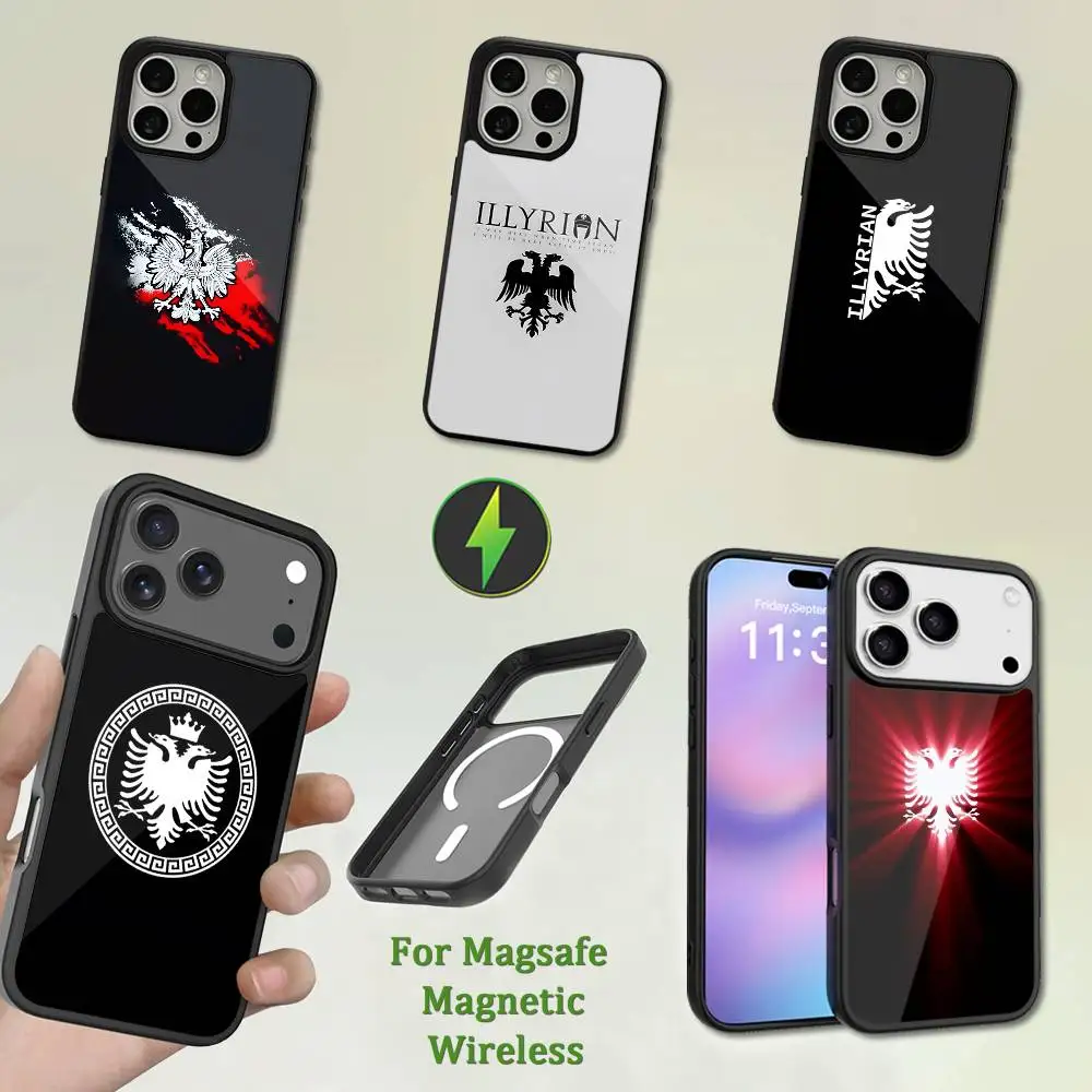 

Flag Art A-Albania Cool Phone Case For iPhone 13,12,11,16,15,17,14,Pro,Max,Plus,Mini,Magsafe,Magnetic Wireless Charging