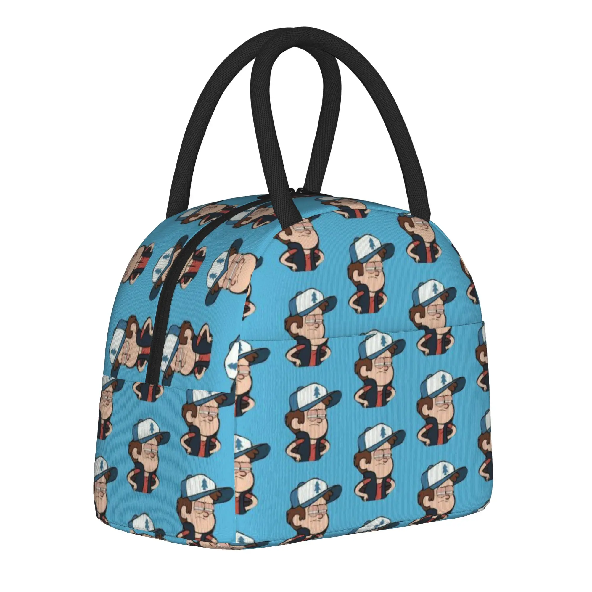 Gravitys Falls Thermal Insulated Lunch Bags for School  Portable Bento Box Men Women Cooler Thermal Lunch Boxes