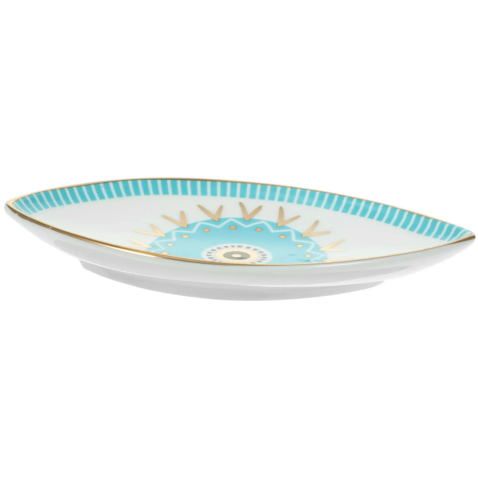 

Chic Ceramic Evil Eye Jewelry Display Tray Dish Organizer for Rings Earrings Bracelets Cosmetics Keys Home Decor