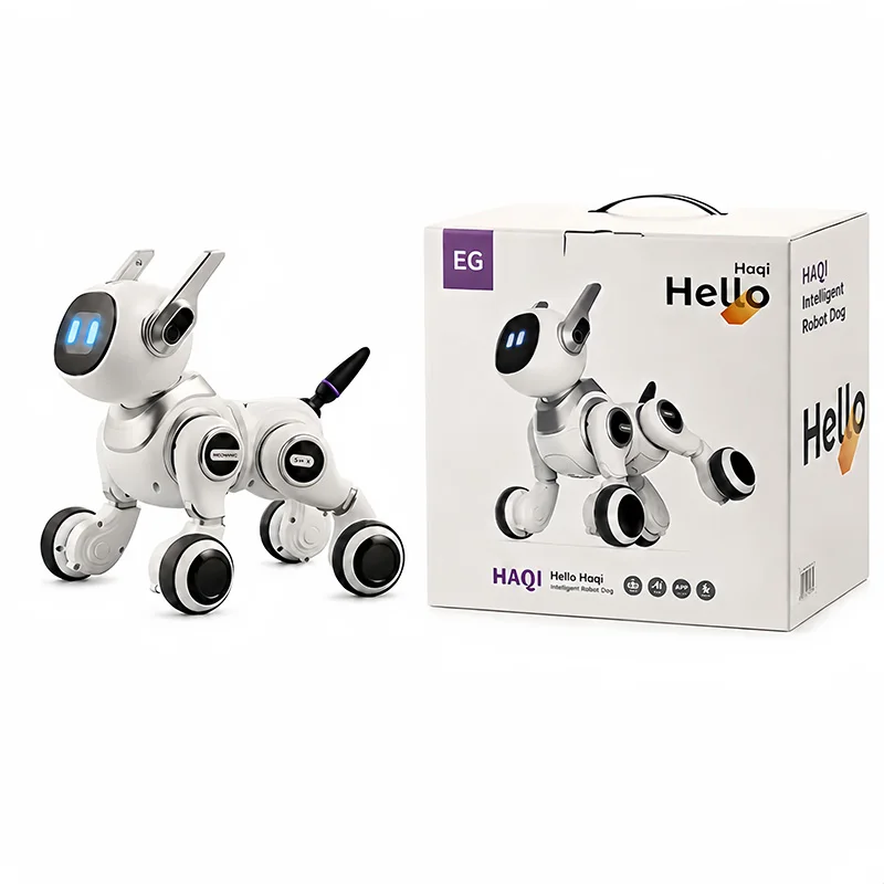 AI Robotic Dog Multilingual Early Learning Robot Offline Voice Interaction Kids Companion Electronic Pet Science Educational Toy