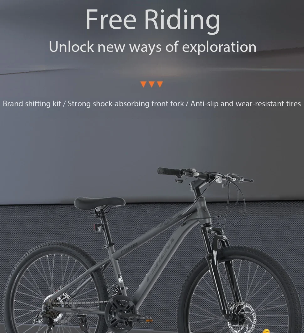 24 InchMTB 21 24 27 Speed Front Shock Absorber Disc Brake Variable Speed  All Terrain Mountain Bicycle Factory Direct Shipment