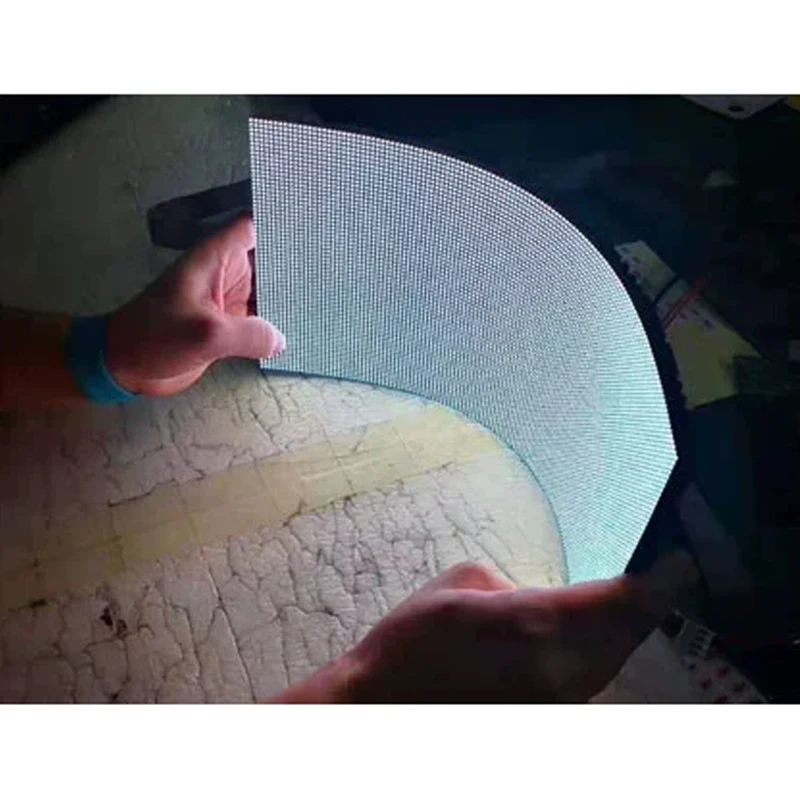 AiminRui High Resolution P2 Indoor 1/32 Scan 256*128mm / 128*64 Pixels 3in1 RGB SMD Full Color LED Display Flexible Panel Module