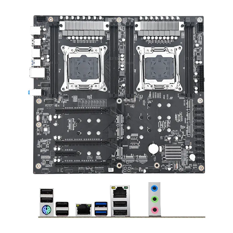 X99X Dual PLUS LGA2011-3 Motherboard, 6 PCIE Slots Support DDR4 RAM