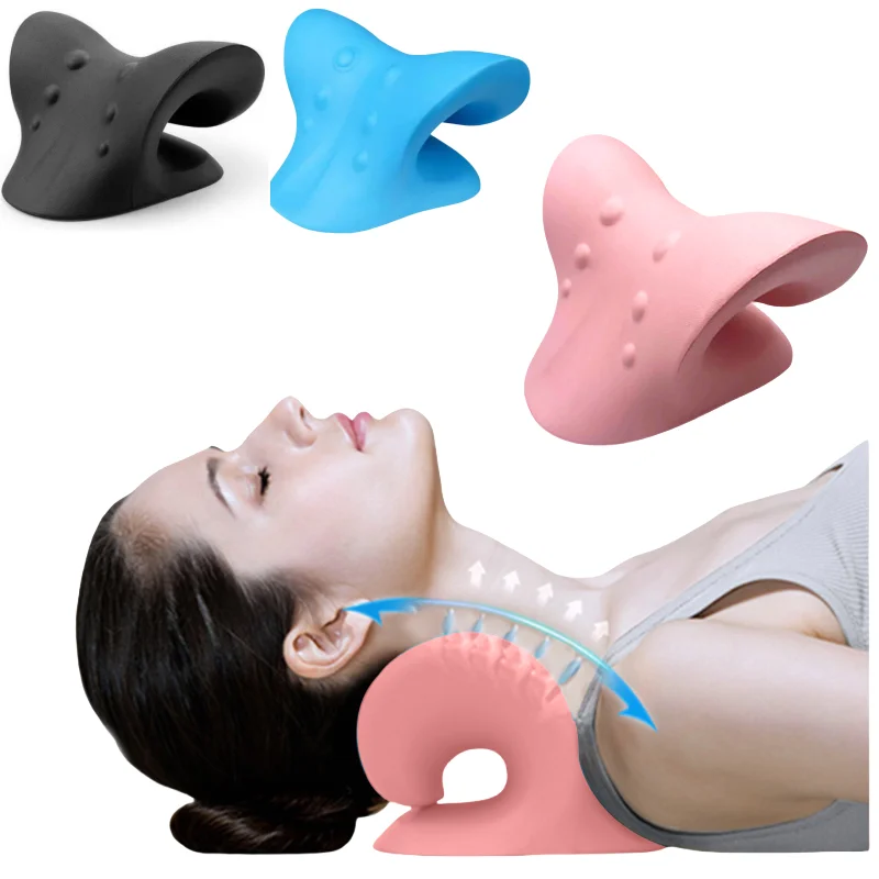 

Neck Shoulder Stretcher Pillow, for Pain Relief,Chiropractic Pillow for Side Back Stomach Sleepers, Remedial Neck Support Pillow