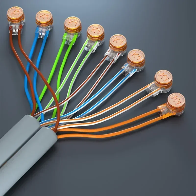 K1 K2 K3 Mühendislik Kablolama Terminali Neme Dayanıklı Pas RJ45 RJ11 Ethernet Ağ Kablosu Konektörü Telefon Kablosu Terminalleri