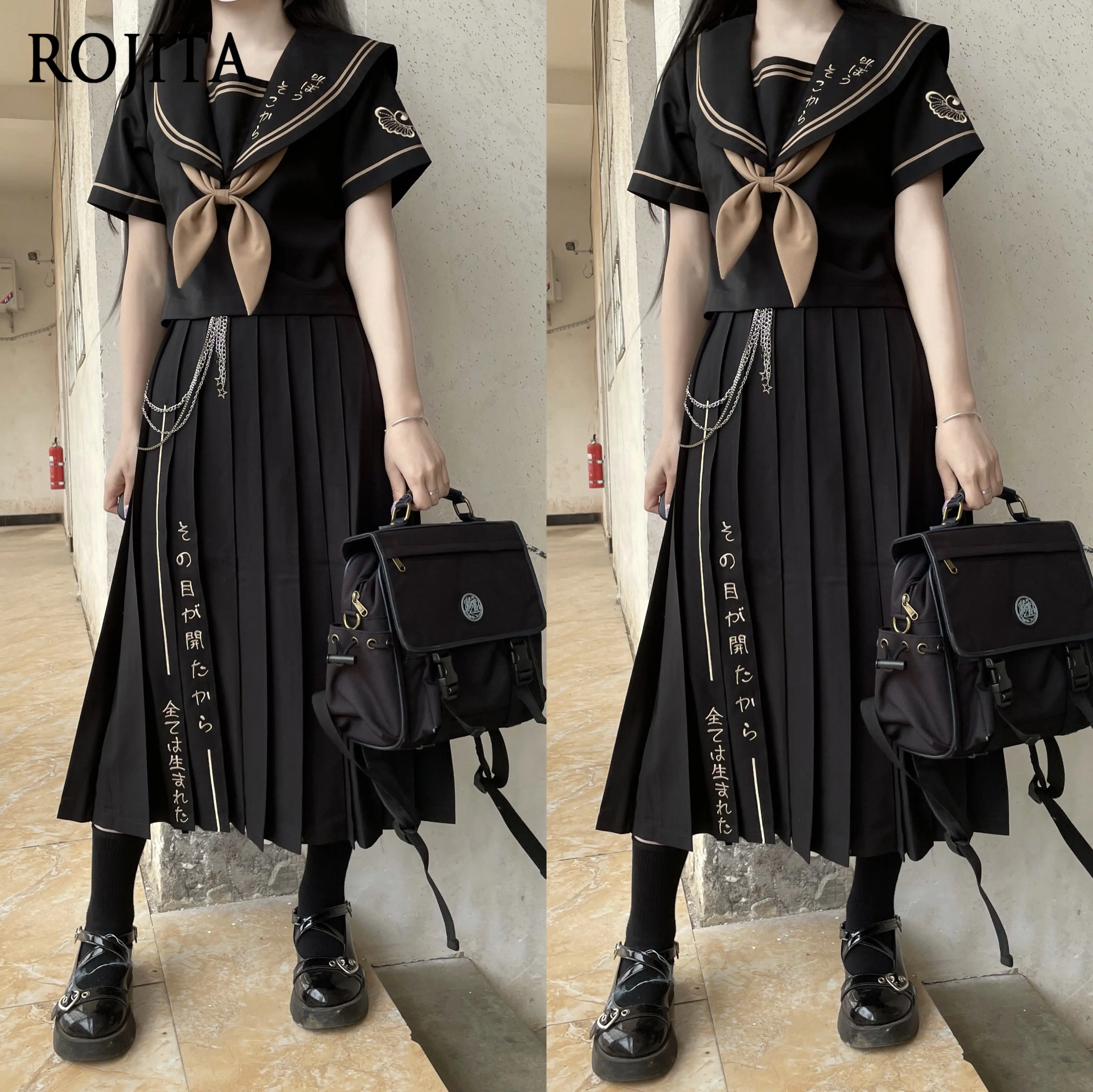 Embroidery Uniforms - Completo da Studentessa Giapponese JK: Set