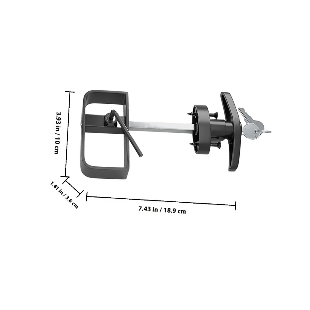 1 set serratura per porta della stalla set di serrature con maniglia a forma di T resistente per cancello della stalla in legno sistema di chiusura della porta del garage uso commerciale residenziale