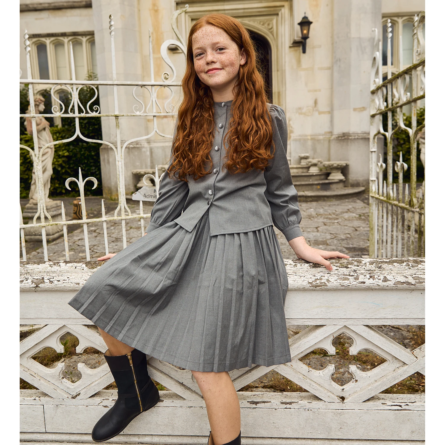 AS AW26 Heirloom Collection Girls College Style Dress Smocking Brothers Sisters Family Matching Clothing image 5