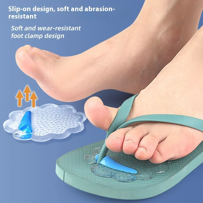 

Self-Adhesive Lace Clip Forefoot Pad Flip Flops Sandals with Size Adjustment Particles Anti-Slip And Shock-Absorbing Features
