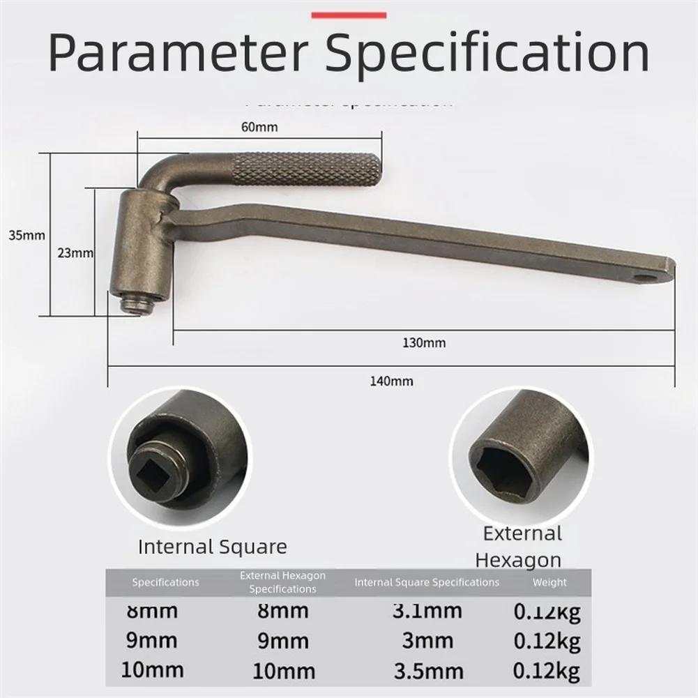 1PCS 8/9/10mm Valve Screw Wrench Motorcycle Scooter Engine Valve Screw Adjustment Tool Versatile Hex Drive Hex Socket Wrench Set