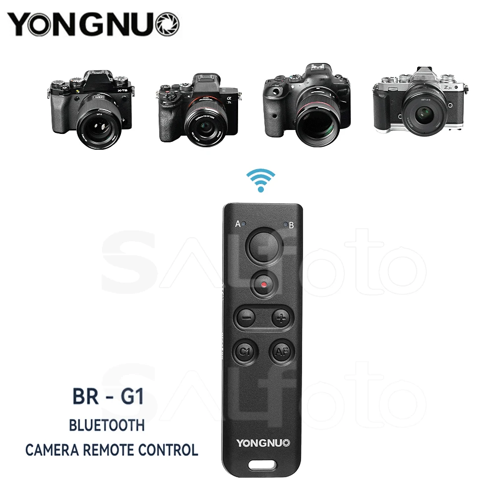 

YONGNUO BR-G1 камера беспроводной Bluetooth пульт дистанционного управления контроллер спуска затвора для беззеркальной камеры Canon Nikon Sony Fuji