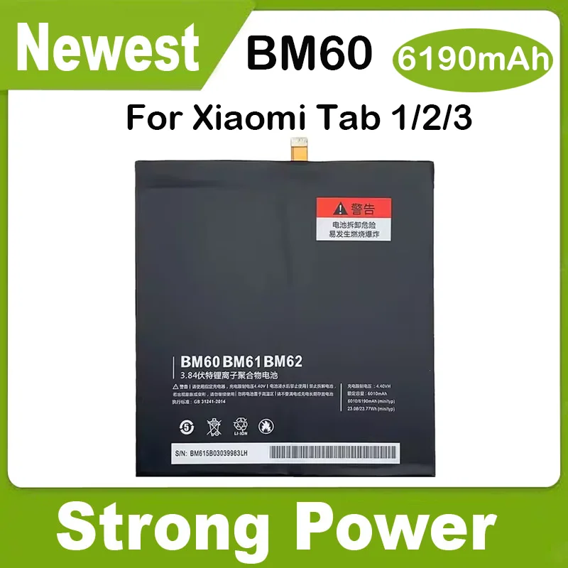 YDLBAT 6010mAh~8620mAh BM60 BM61 BM62 BN60 BN80 Battery For Xiaomi Pad 1 2 3 4 Plus Mipad 1 2 3 4 5 Mipad3 Mipad4 tablet