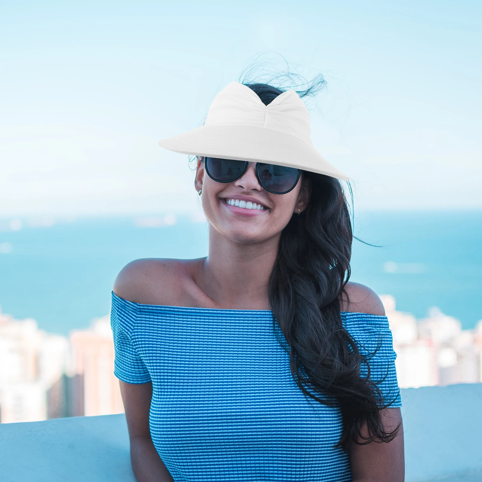

Sun Hat Women Visor Outdoor Hats Lightweight Foldable Sun Protection Breathable Ladies Sunshade Hat
