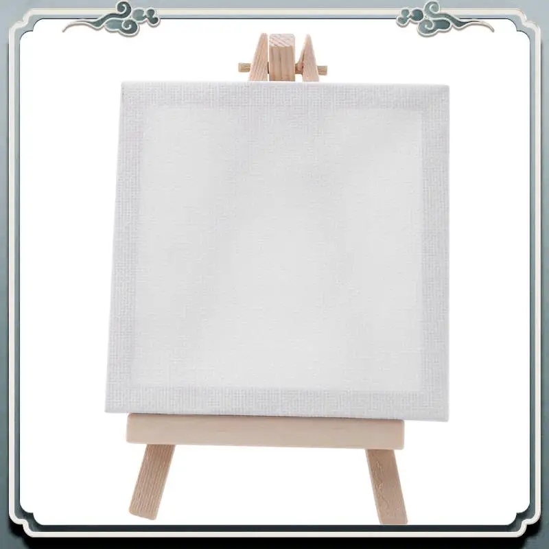 

ABIJ-4 на 4-дюймовый мини-холст и набор мини-деревянных мольбертов размером 8 х 16 см для рисования, школьных принадлежностей для художников, 48 шт.