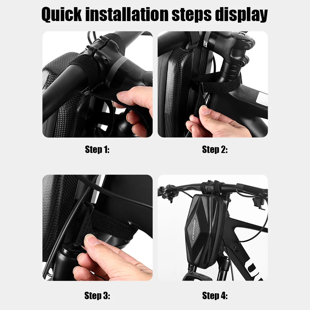 BENGGUO 2L سكوتر كهربائي حقيبة التخزين إيفا هارد شل مقاوم للماء ليلة عاكسة ل M365 برو 2 KUGOO M4 حقيبة سكوتر كهربائي #6