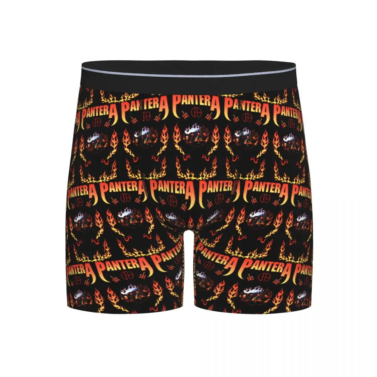 

Long Boxer Underpants Shorts Pantera Heavy Metal Band Music Panties Men's Comfortable Underwear for Homme Man Boyfriend Gift