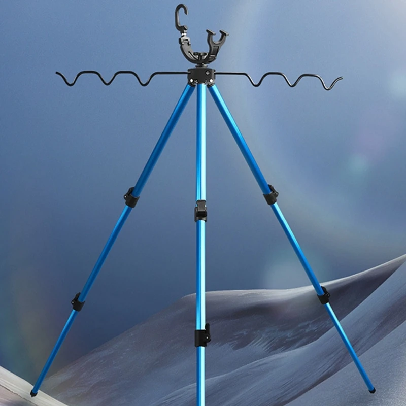 

Adjustable Folding Fishing Rod Tripod Bracket Fishing Rod Rest Tripod Stand for Outdoor Activity Fishing Accessories