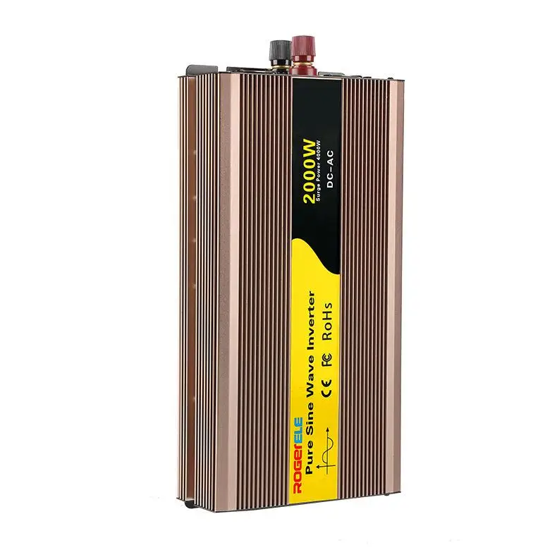 Supply 2000W pure sine wave solar photovoltaic inverter 12/24/48V to 220V high power 