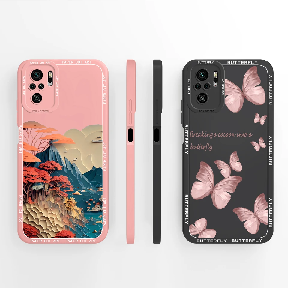 Case For Xiaomi Redmi Note 10 11 SE 10S Poco M5s Cute Astronaut Liquid Anti-fall Antifouling Bumper For redmi note 10 Coque