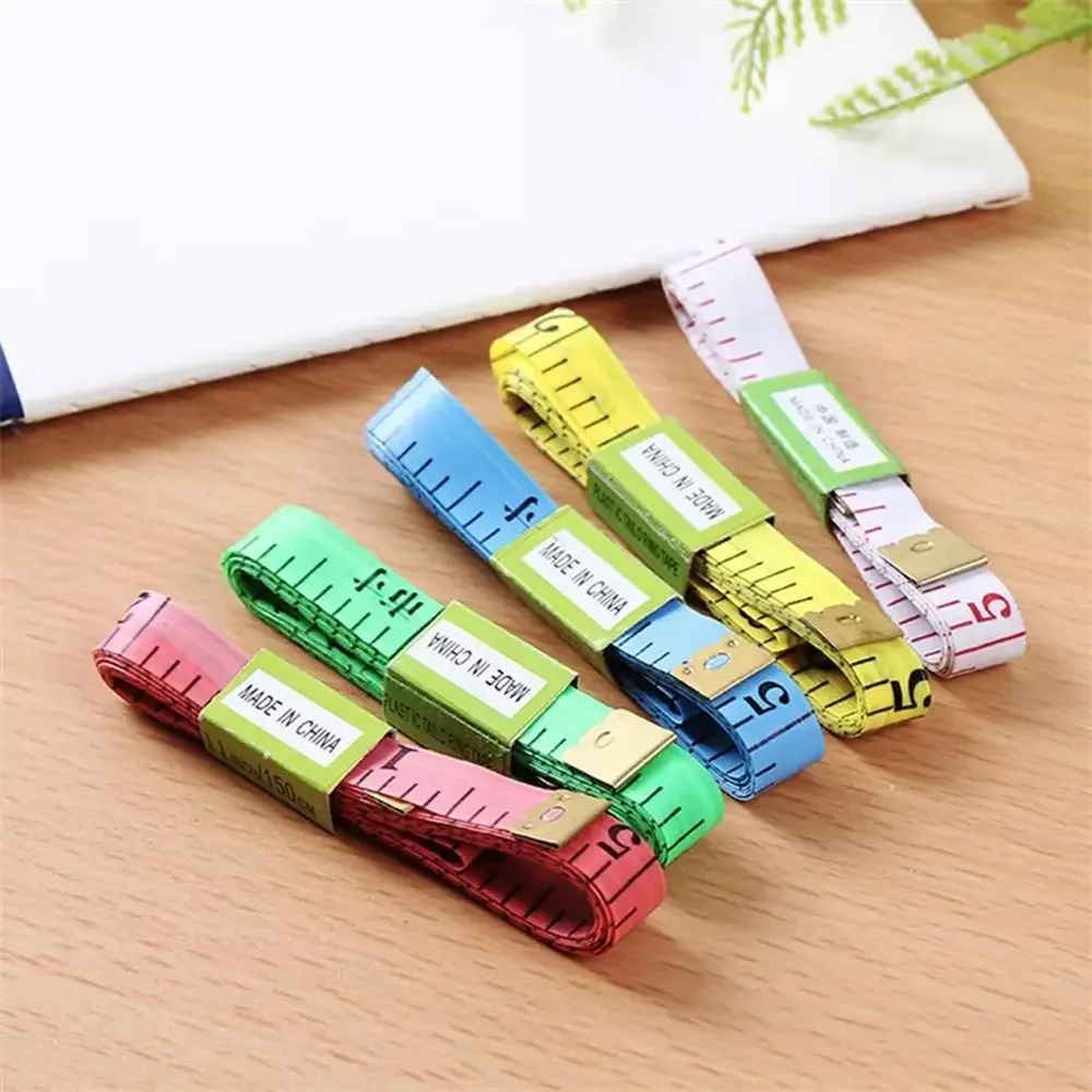 150cm Body Measuring Ruler Sewing Tailor Tape Measure Soft Meter Sewing Measuring Tape Random Color New Soft Double Scale Rulers