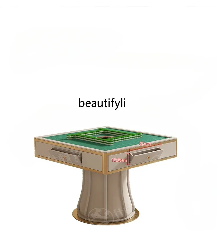 

Plastic Products (Flower Pots) Dining Table Integrated Light Luxury Mute King Multi-Functional Rock Board Mahjong Machine