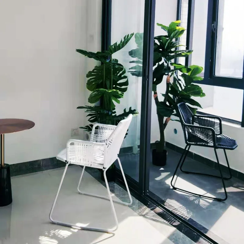 

Rattan Reception Bar Chairs Woven Nordic Ergonomic Island Waiting High Chairs Garden Counter Adults Sillas De Bar Home Furniture