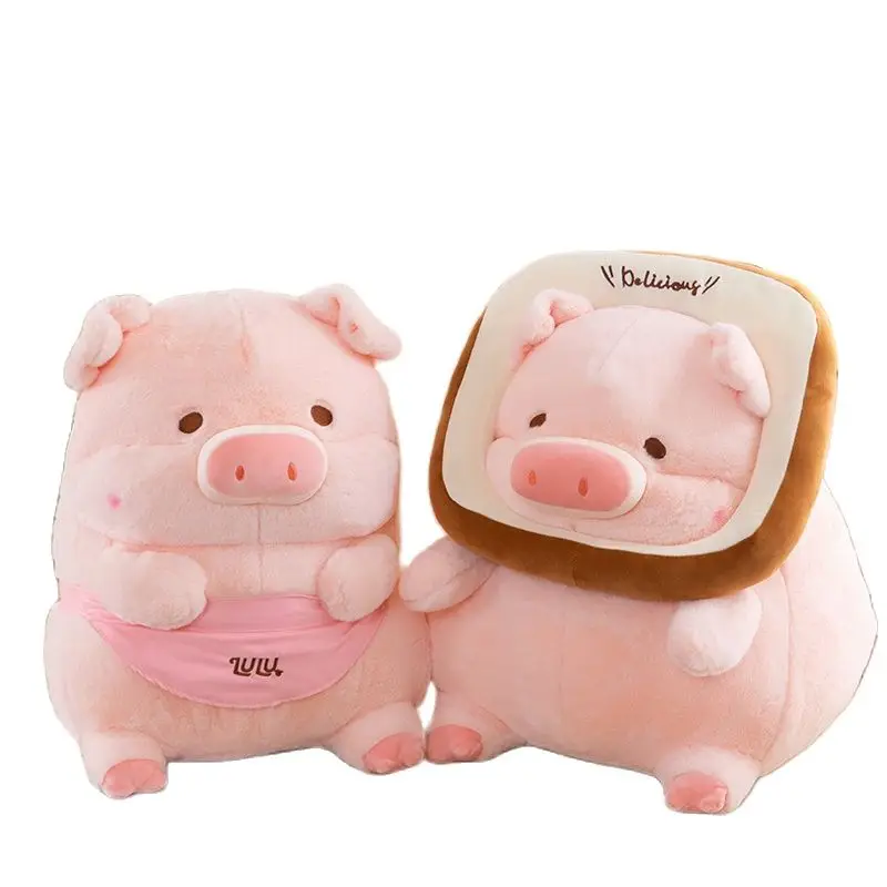 

30-55cm Kawaii Cute Giant Bread Piggy Plush Toy Doll Creative Stuffed Animals Pig Pillow Sweet Home Decor Birthday Toys for Kids