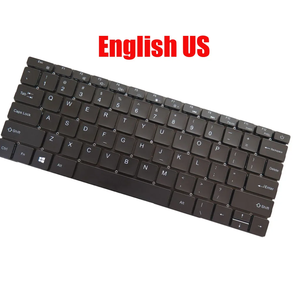 Laptop Keyboard For KUU X13 English US With Backlit Black New