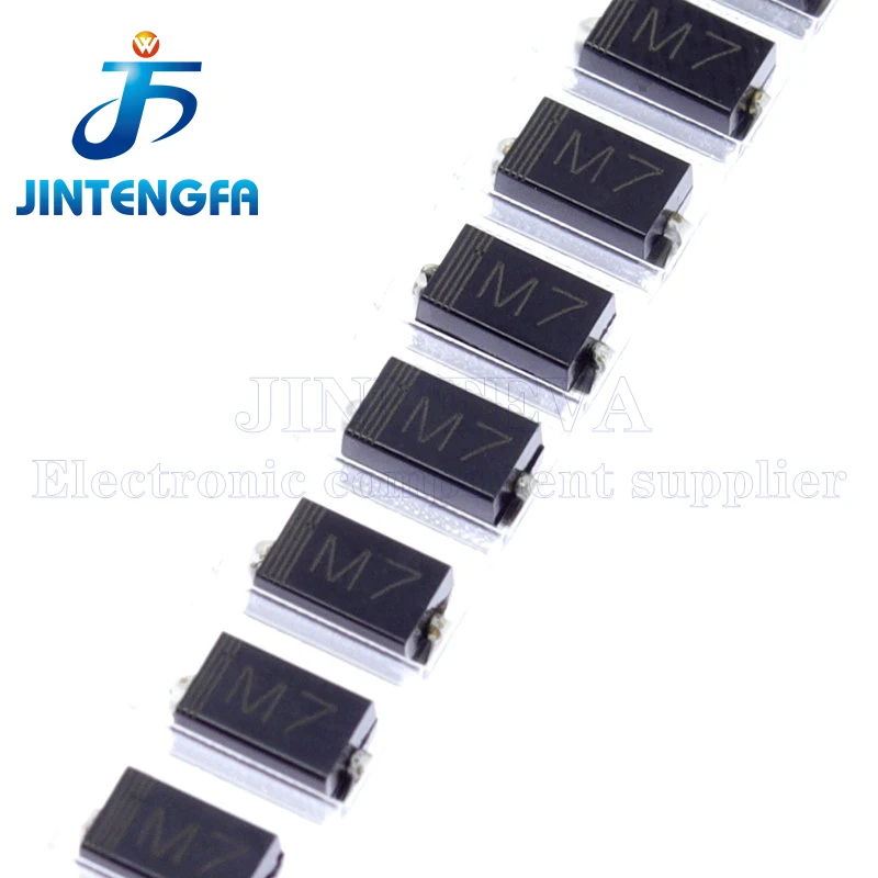 100PCS M7 M1 M2 M4 M7F A7 T7 F7 SMA DO-214AC 1N4007W 1N4007WS 1N4004 SOD123 SOD323 1A 1000V SMD Diode GENERAL RECTIFIER