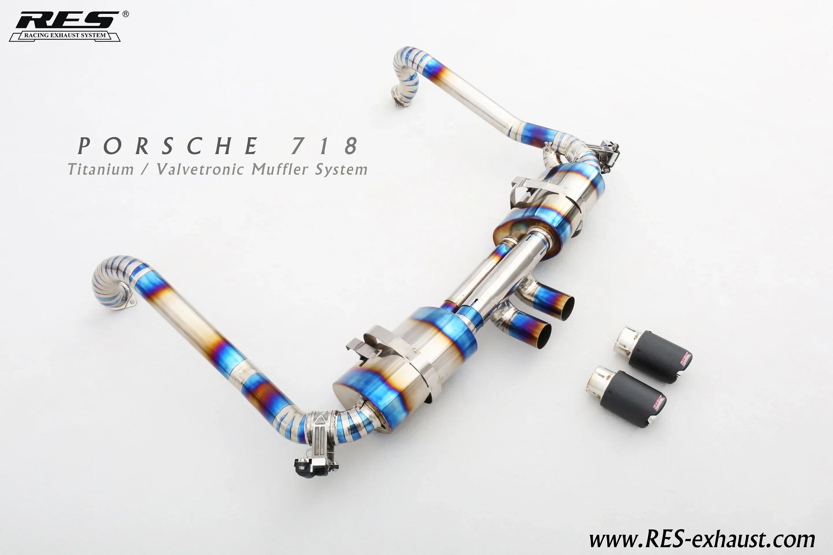 RES Factory Hot Sell Performance All SS304/Titanium Exhaust Catback For Porsche Cayman /Boxster 981/987.1/987.2/718