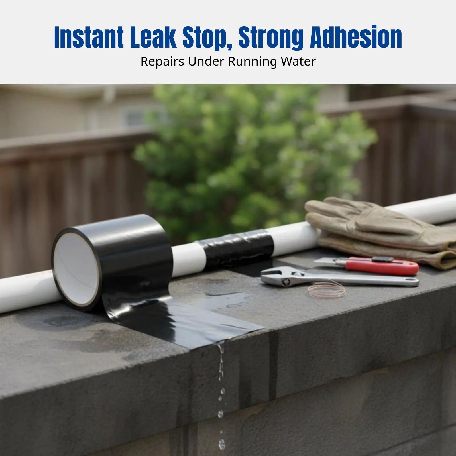 

PVC Waterproof Sealing Tape, Leak Repair, Ceiling, Water