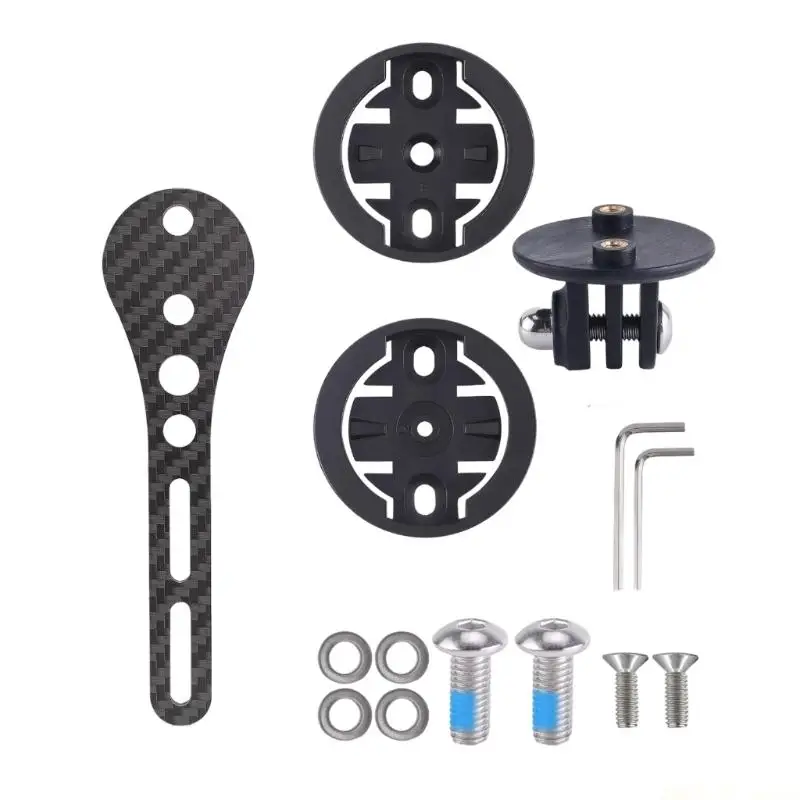 M5TD Quick Install Adjustable Carbon Fiber Bike  Mount Universal Cycling Device Clamp Suitable for Locate  Cameras Bike Light