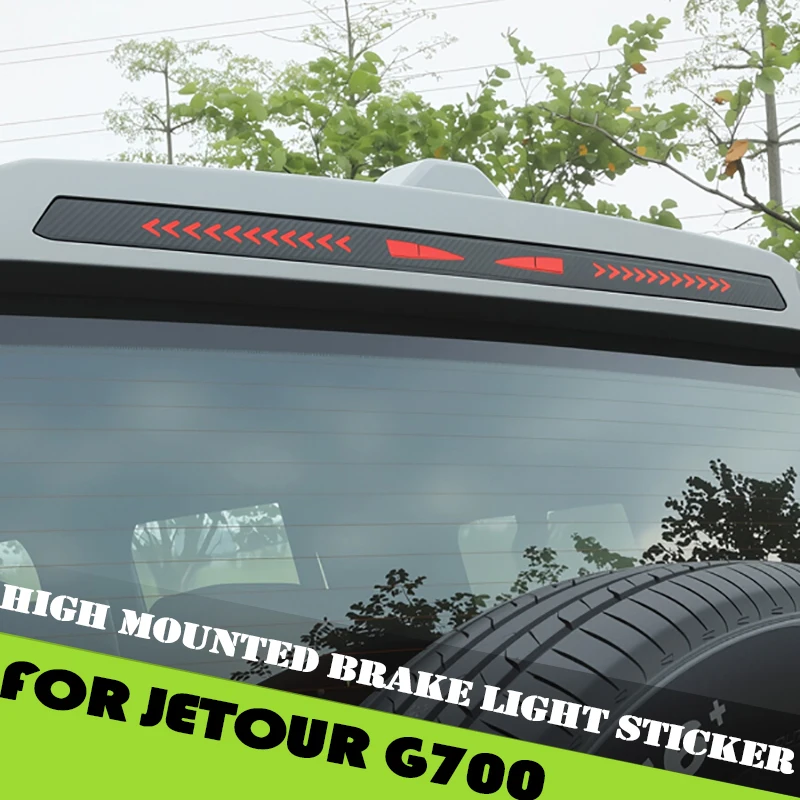 

Car High Mounted Brake Light Sticker Fit for Jetour G700 2025 2026 Modified Car Decoration Sticker Reflective Sticker Accessorie