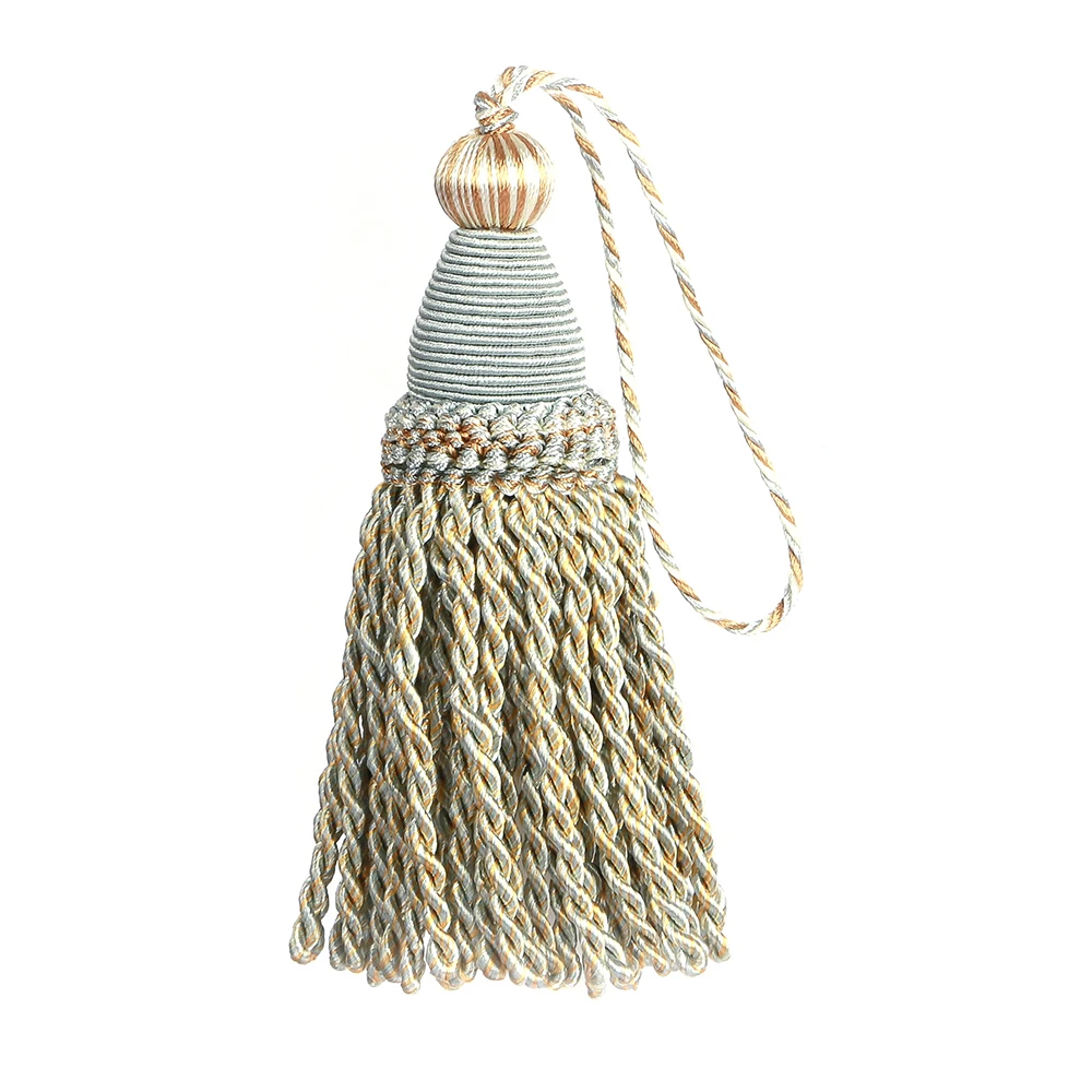 1Pc Tassels Hanging Rope Silk Tassel Trim Curtain Accessories Key Tassels for Sewing Craft Fringe DIY Embellish Home Decoration