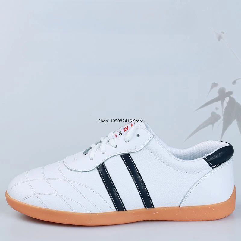 جلد البقر النساء الرجال تاي تشي الكونغفو فنون الدفاع عن النفس أحذية النمط الصيني ممارسة تجريب اللياقة البدنية أحذية رياضية كاجوال