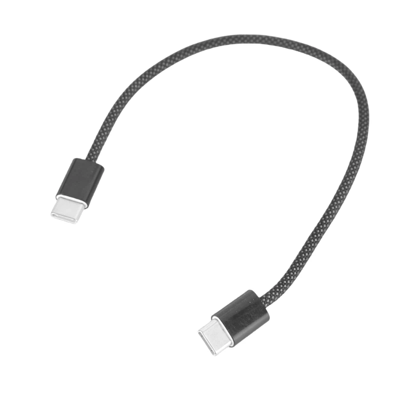 SS8S Quick Charging Cable Type C Data Cord 65W Power Delivery for Tablets Phones 25cm