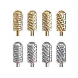 Tungsten Carbide Milling Cutter Nail Drill Bits For Electric Manicure Machine Pedicure Gold Silver Nails Files Accessories