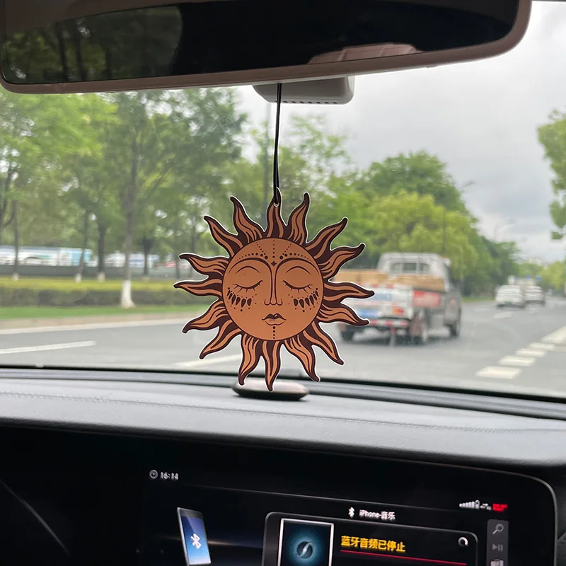 Car Aromatherapy Perfume Air Freshener Japanese Cartoon Animation Rearview Mirror Fragrance Pendant Toilet Air Vent Sun