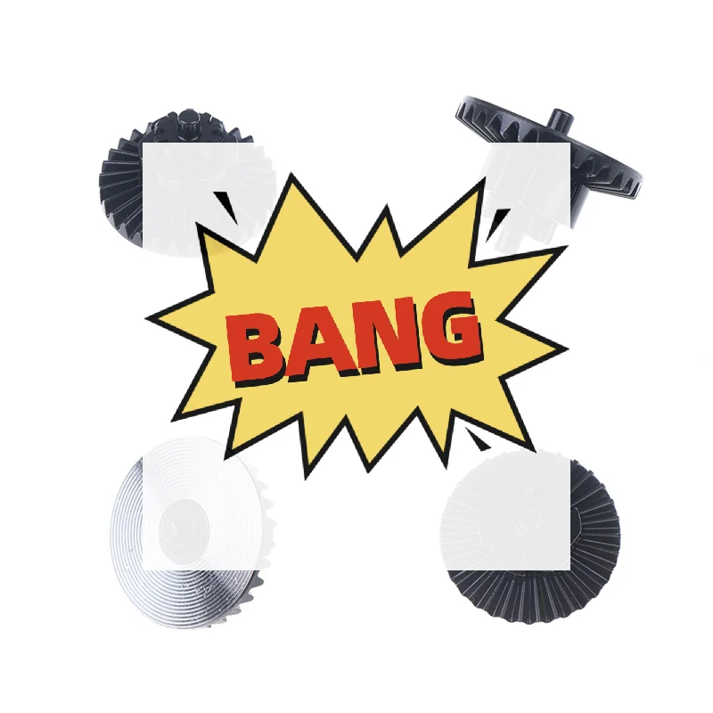 {MX} 1 قطعة ترس مخروطي معدني حلزوني شطبة ترس محرك حلزوني من النوع D للإصدار. 2/3 أجزاء لعبة ميتال جير #1