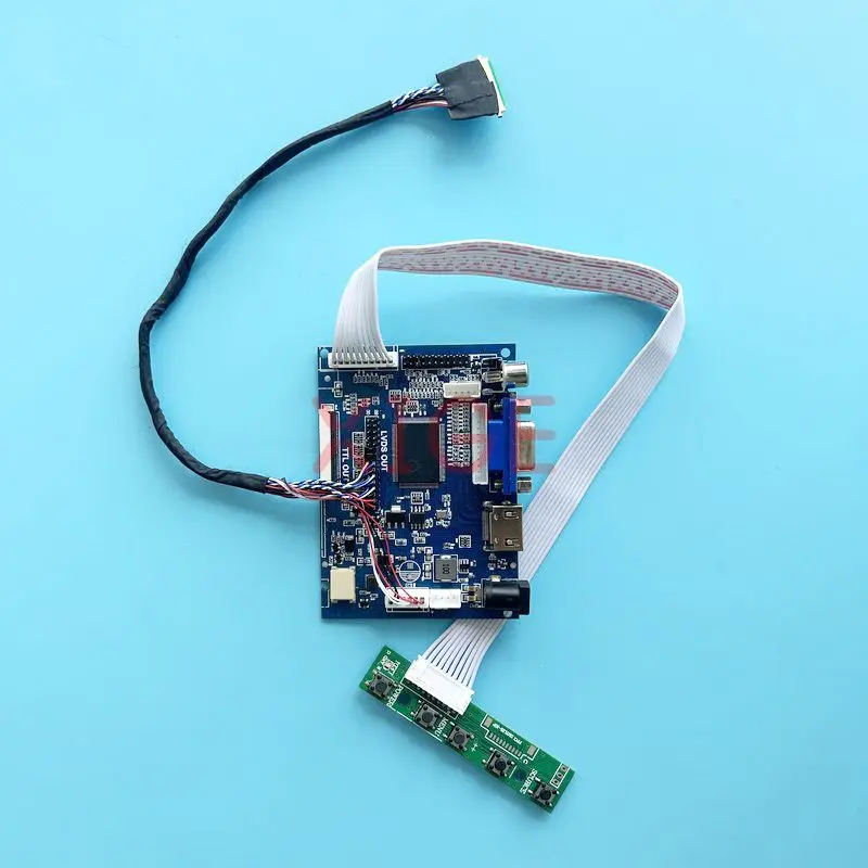 

Плата драйвера контроллера для Φ/TLB1/TLC1/TLN1 DIY Kit 1366x768 2AV VGA LP140WH4-TLA1 14 "HDMI-совместимый LVDS 40 Pin