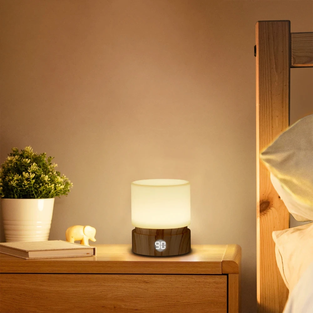 

Timer Night Light Dimmable USB Rechargeable Led bedside Breathing nightlight Kids Baby Nursery Adult Sleep Bedromm Desktop Lamp
