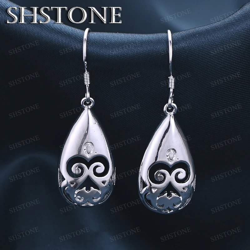 

High Quality 925 Sterling Silver Hollow Water Droplet Earrings Exquisite Design For Women Jewelry Birthday Christmas Party Gifts