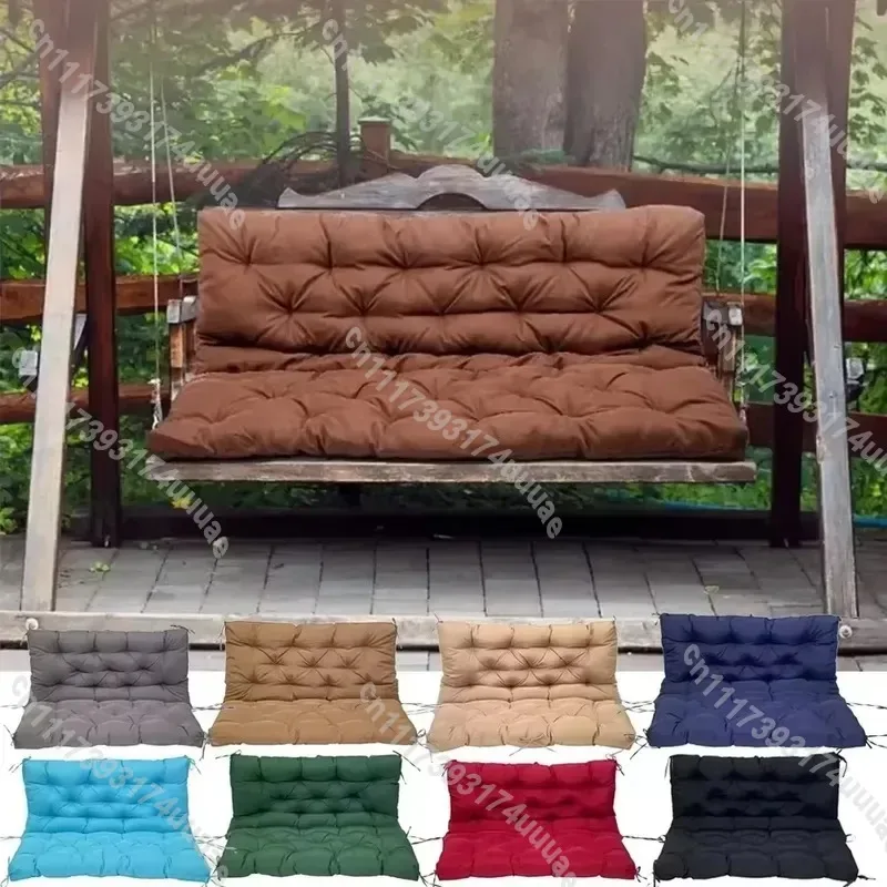 Waterproof Hanging Chair Cushion Long Pad for Outdoor Garden Indoor Terrace Furniture Upholstered Seat Decorative Cojines