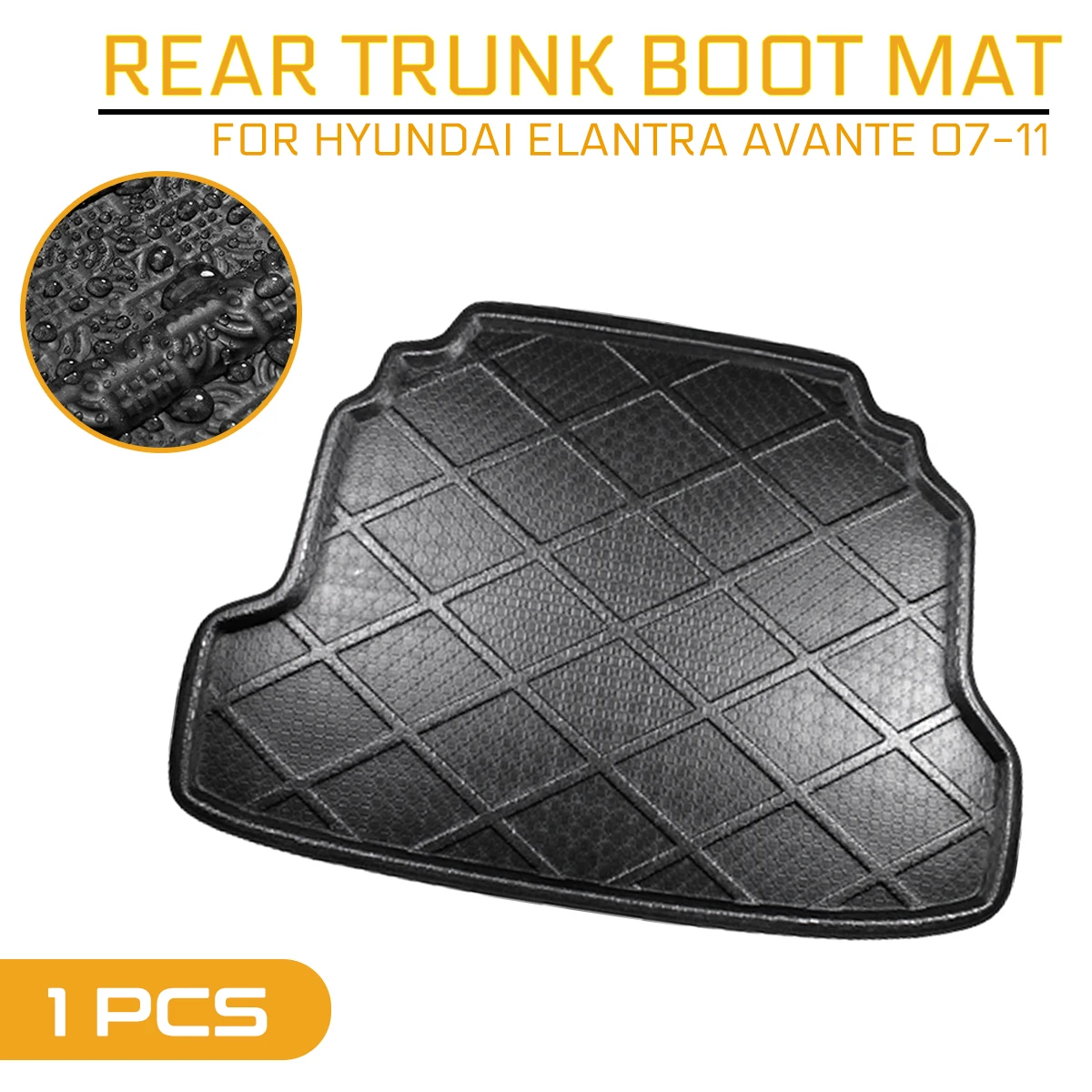 

For Hyundai Elantra Avante 2007 2008 2009 2010 2011 Car Floor Mat Carpet Rear Trunk Anti-mud Cover