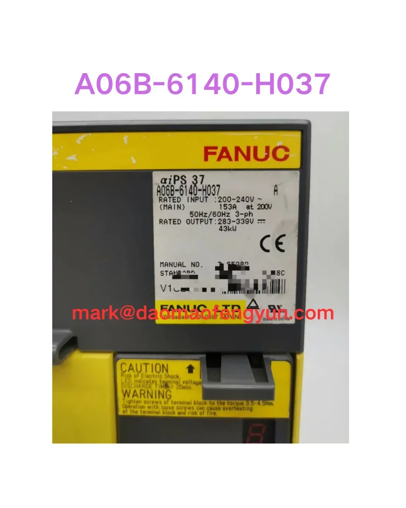 

A06B-6140-H037 Used servo drive test ok