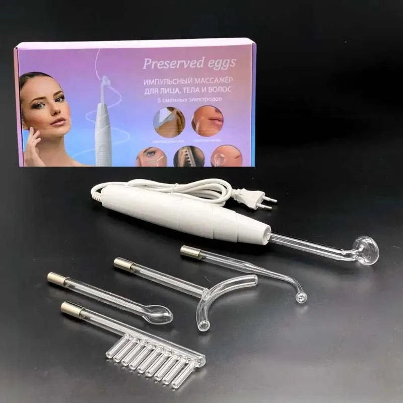 Handheld High Frequency Skin Therapy Wand Anti Aging Wrinkle Reducing Acne Treatment Skin Tightening Wrinkle Reducing