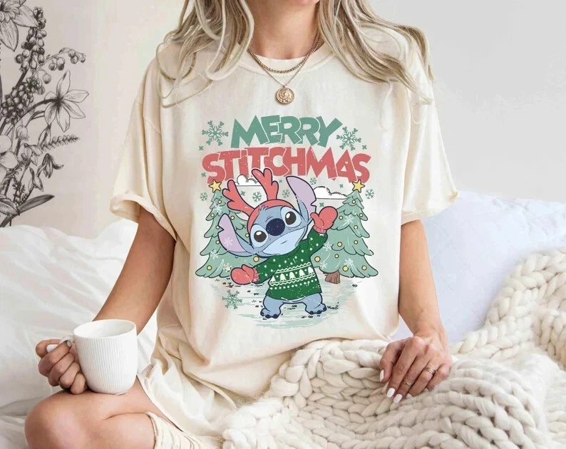 

Винтажная рубашка с рождественской вышивкой (унисекс), повседневная и стильная хлопковая всесезонная базовая рубашка, футболка большого размера, футболки с рисунком