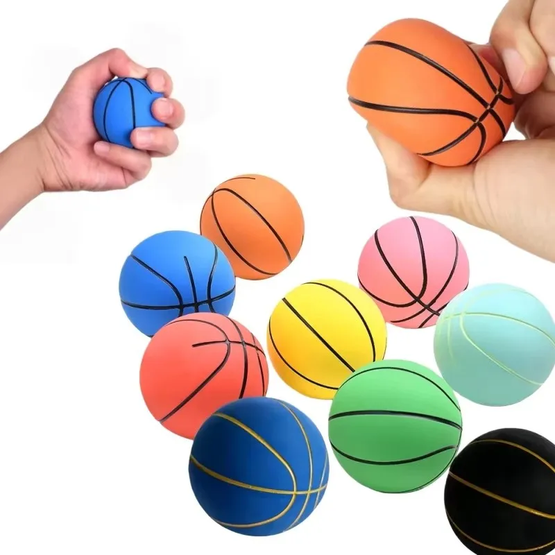 

Mini 6CM Rubber Small Basketball Super High Elastic Foam Decompression Hollow Elastic Ball Children Decompression Toy Mini Gift