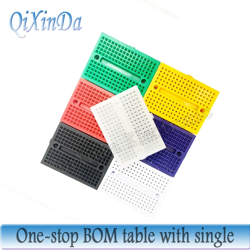 SYB-170 Mini Solderless Prototype Experiment Test Breadboard 170 Tie-points 35*47*8.5mm for arduino diy kit