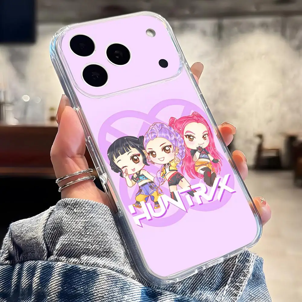 Чехол для телефона Kpop Demon Hunters Huntrix IPhone 17 16 Pro Max 15 14 13 11 12 Mini Xs X Xr 7 8 Plus Se прозрачный Фото №6